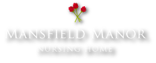A logo for Mansfield Manor